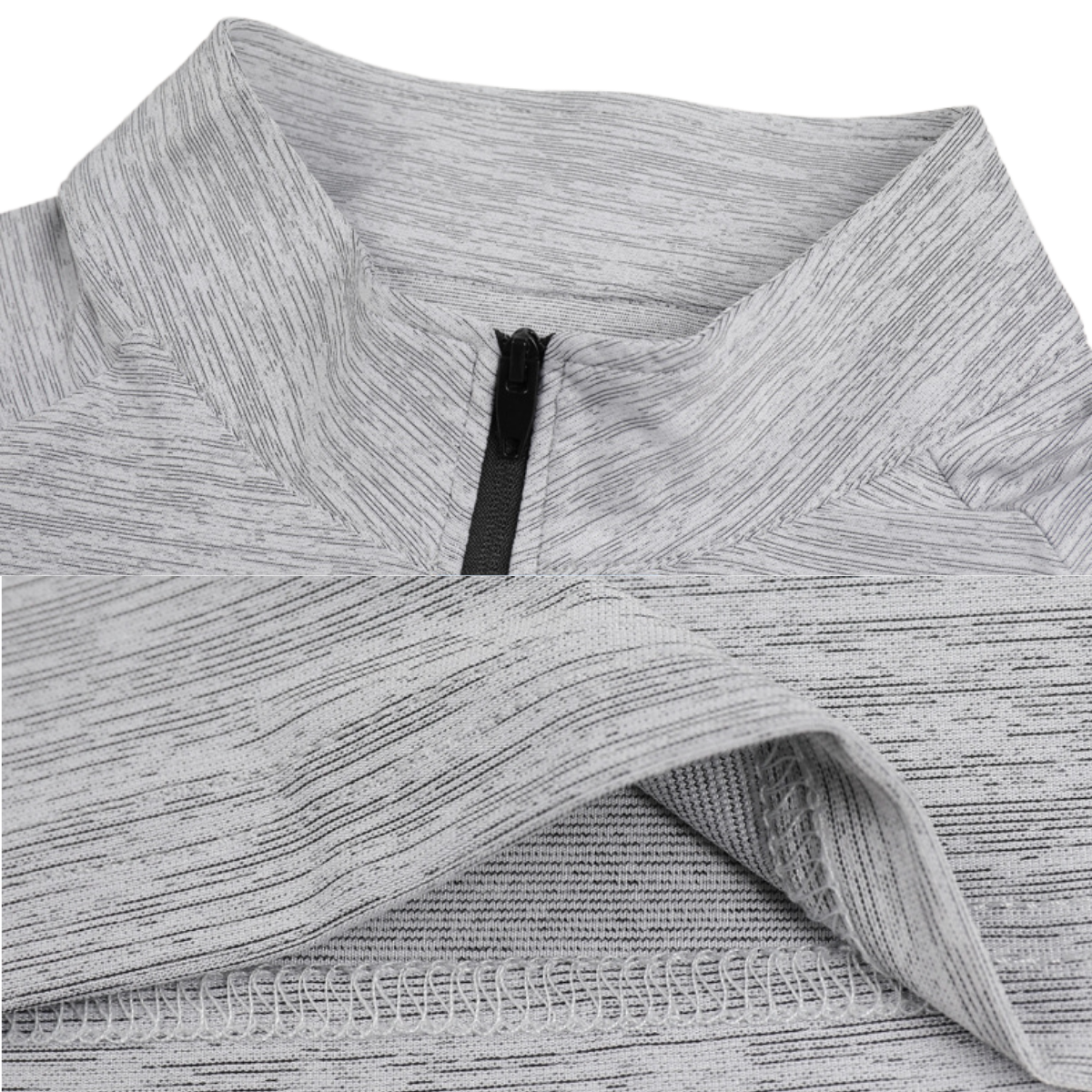 Flex Quarter-Zip Top (Gray) 6
