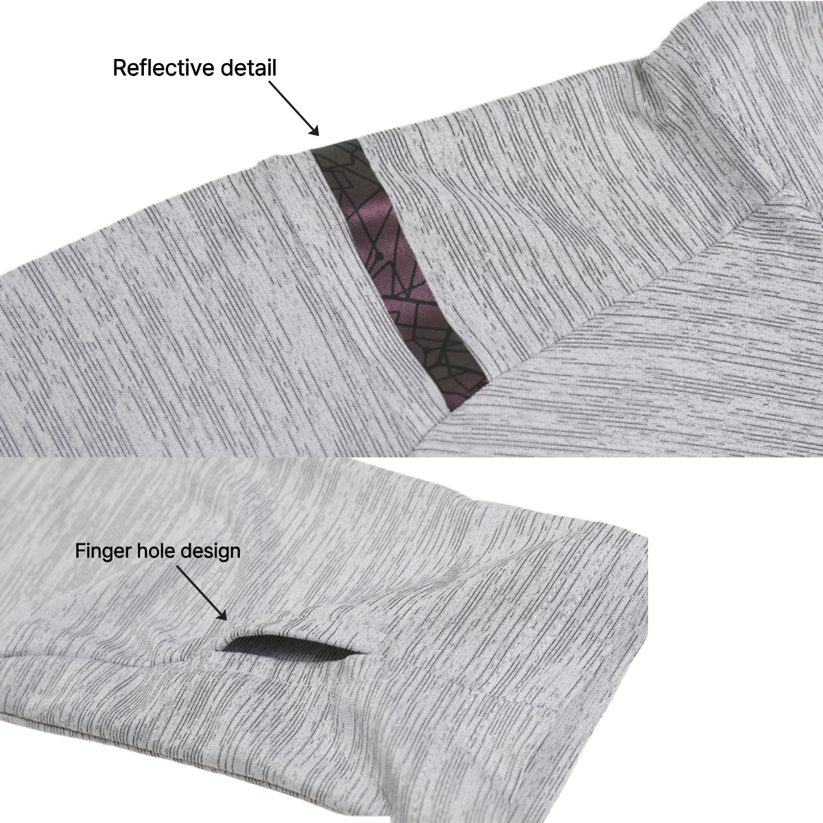Flex Quarter-Zip Top (Gray) 7