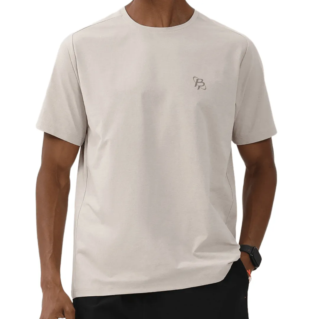 Reflective Run T-Shirt (Camel Gray)