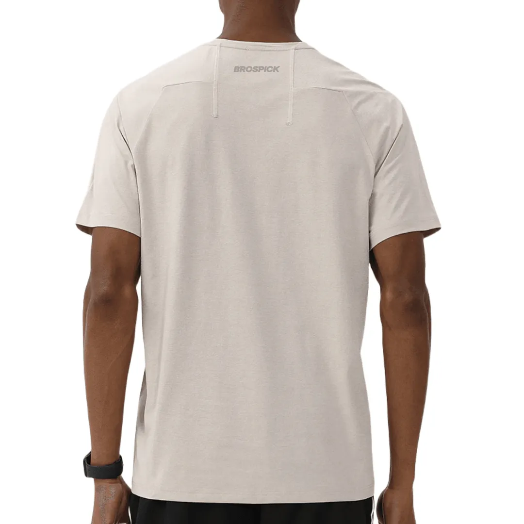 Reflective Run T-Shirt (Camel Gray) 2