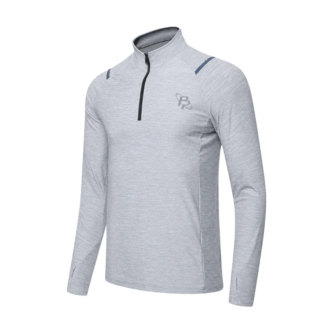 Flex Quarter-Zip Top (Gray)