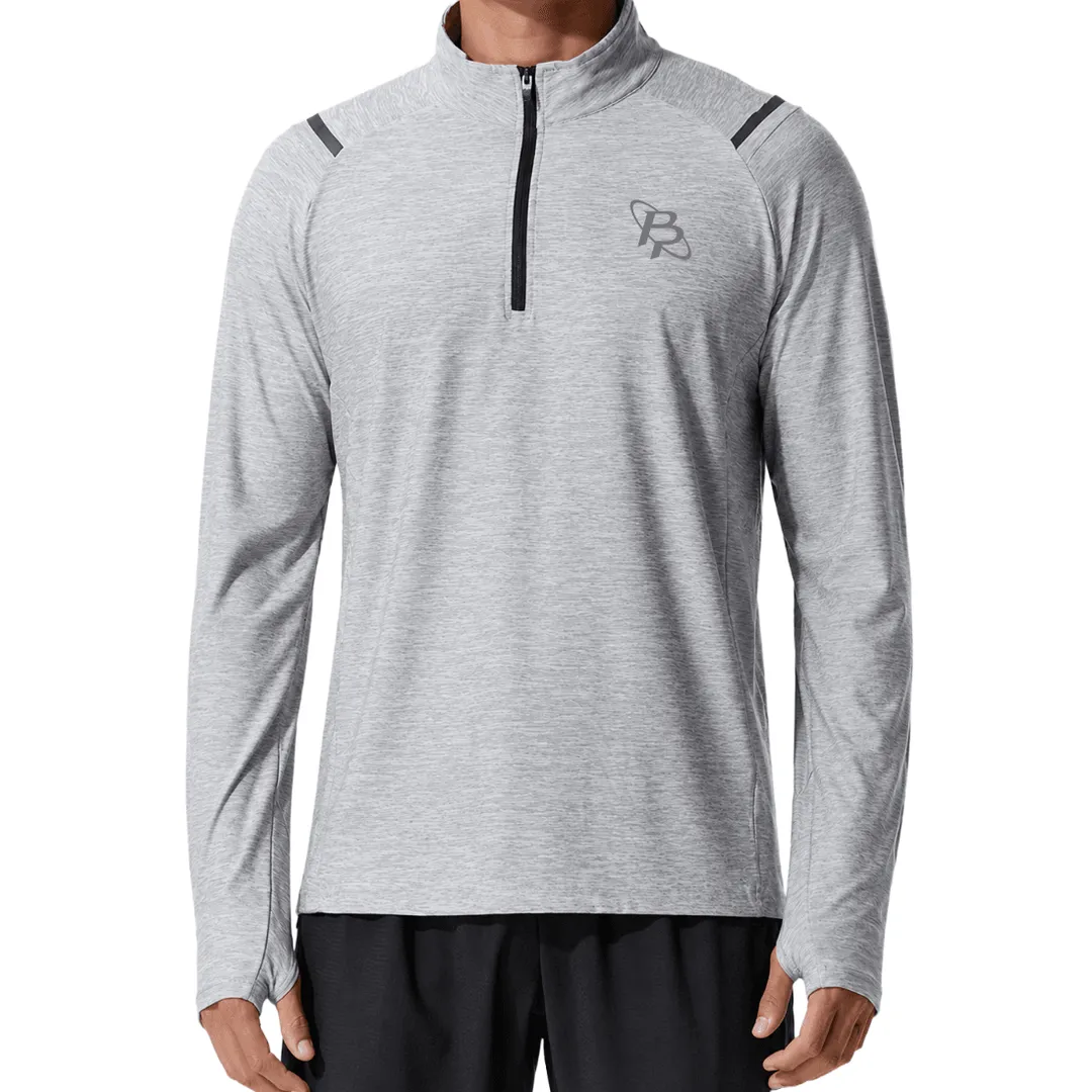 Flex Quarter-Zip Top (Gray) 4