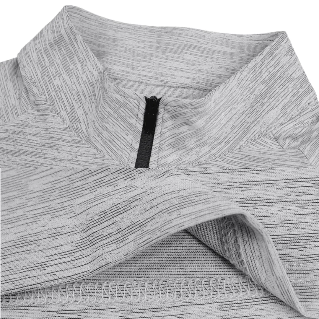 Flex Quarter-Zip Top (Gray) 6